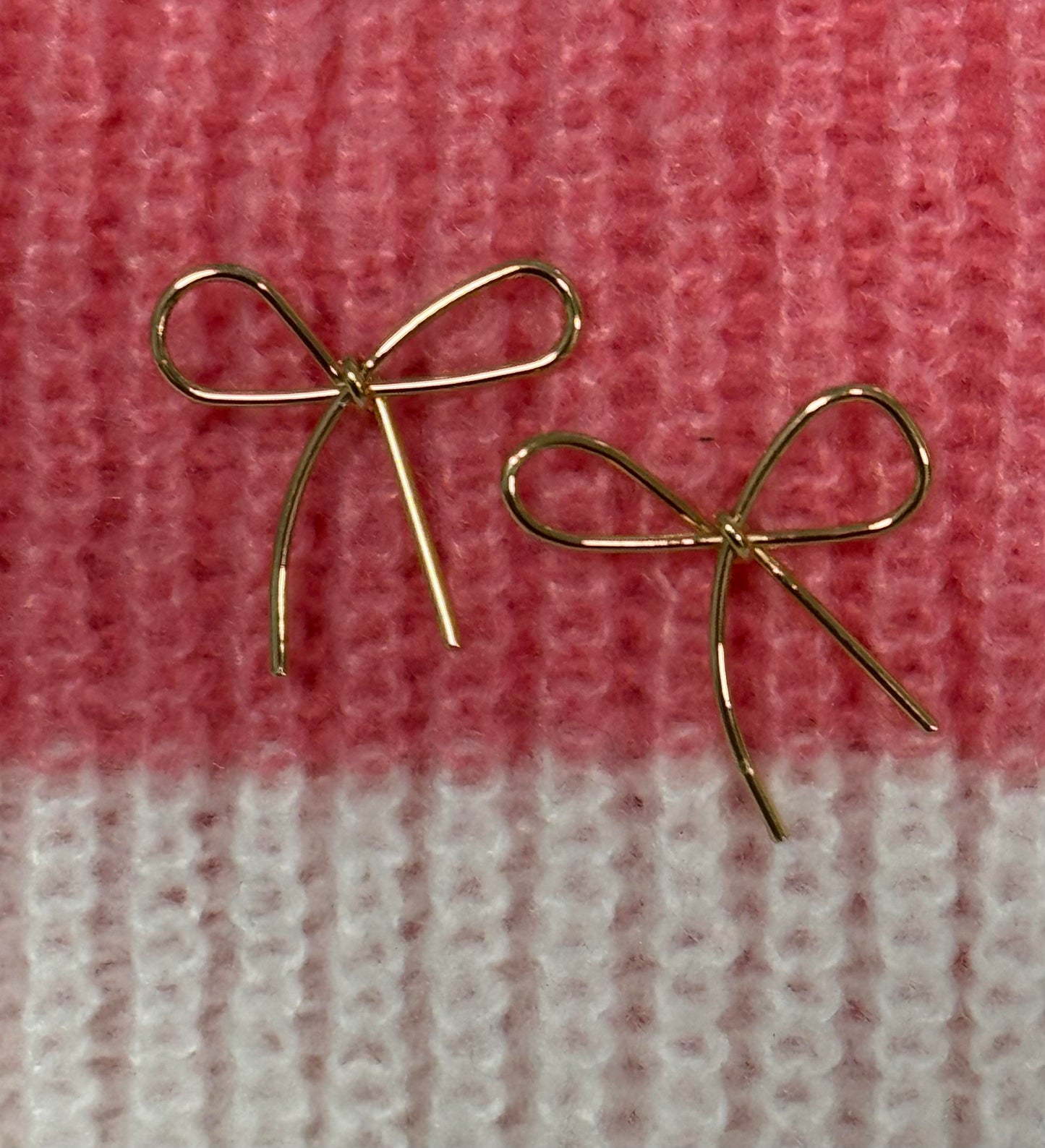 Gold Bow Earrings